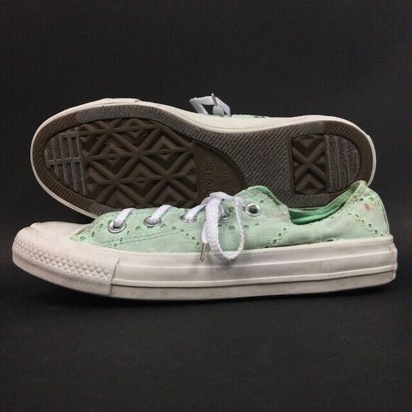 Converse All-Star -Women's Sz 6- Mint Lace Decorative Eyelets Low Skate- 544247F - Picture 1 of 9